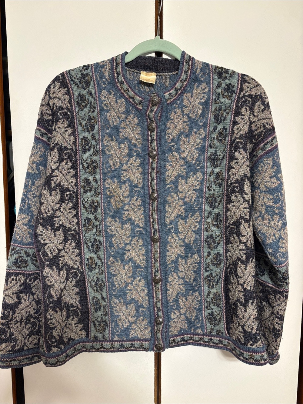 Vintage Scottish shetland connection wool cardigan